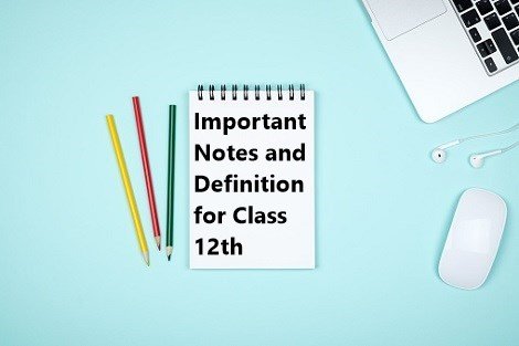 Important Definition of Class 12th Math's From Nauman Sadaf