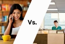 remote work vs office job